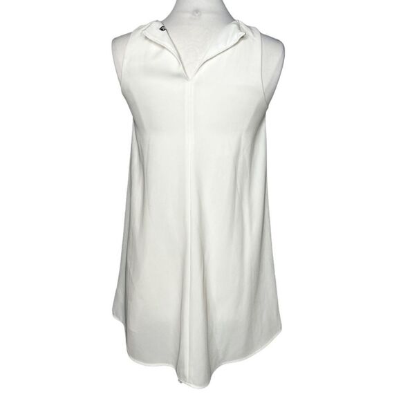 ZARA Sleeveless Crewneck Trapeze Swing Dress Winter/Off White Bride To Be Dress - Picture 4 of 5